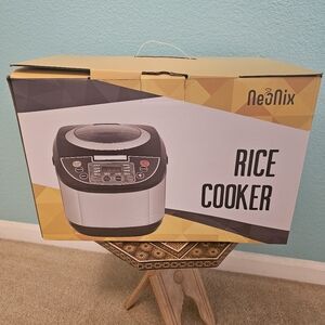 New 5 liter capacity rice cooker/8 functions/stainless steel/transparent lid